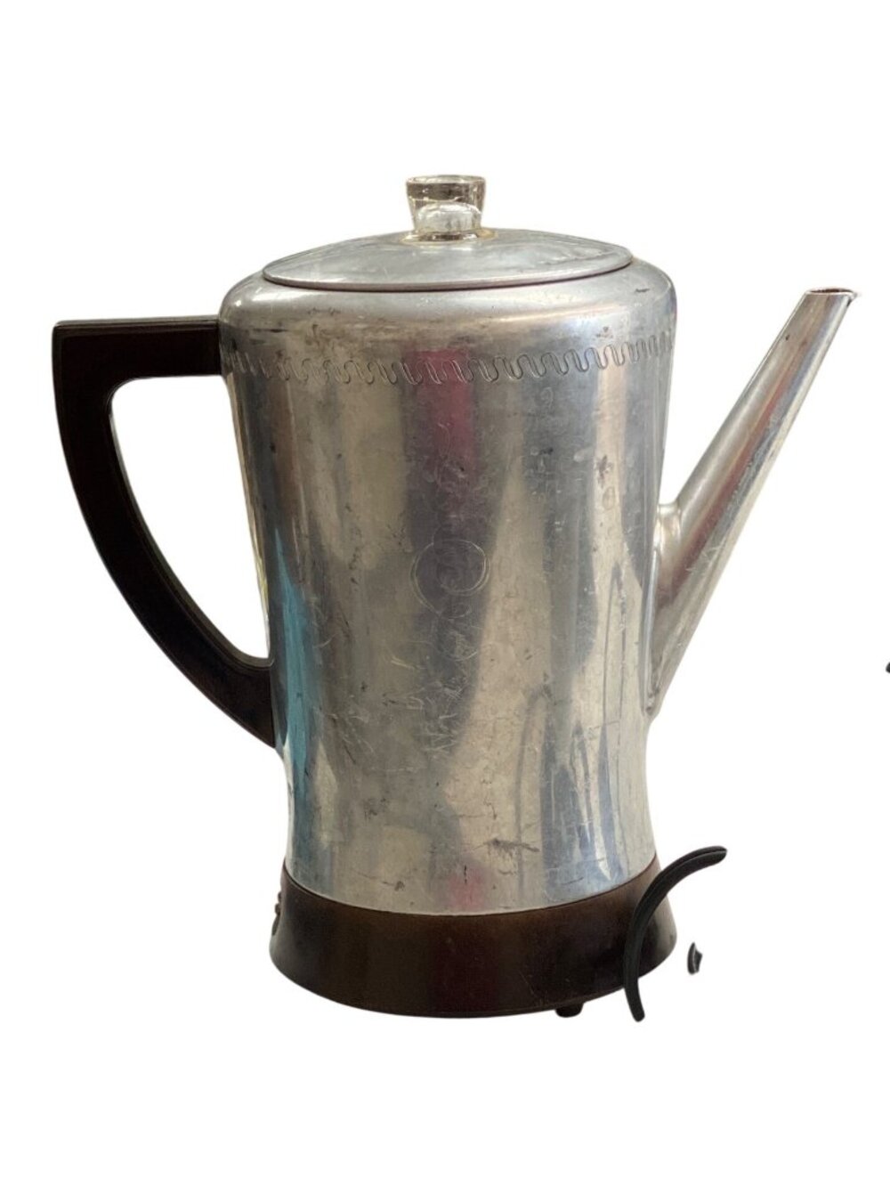 Vintage West Bend Flavo-Matic 8-Cup Electric Percolator Coffee Maker Aluminum &